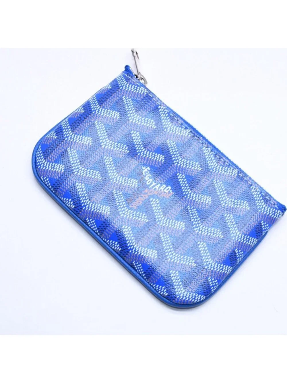 Goyard Pouch Sena Nano Key Blue Silver